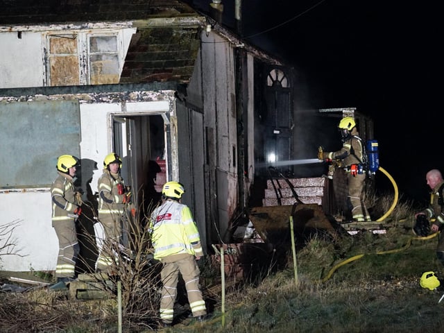 East Sussex Fire and Rescue Service were called to a fire at a property in Coast Road, Pevensey Bay at 11.50pm on Friday (January 10).