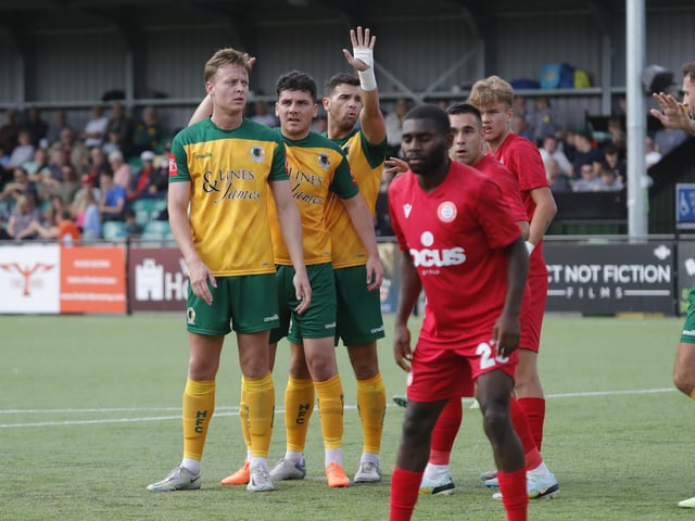 Action from Horsham's pre-season defeat to West Sussex neighbours Worthing