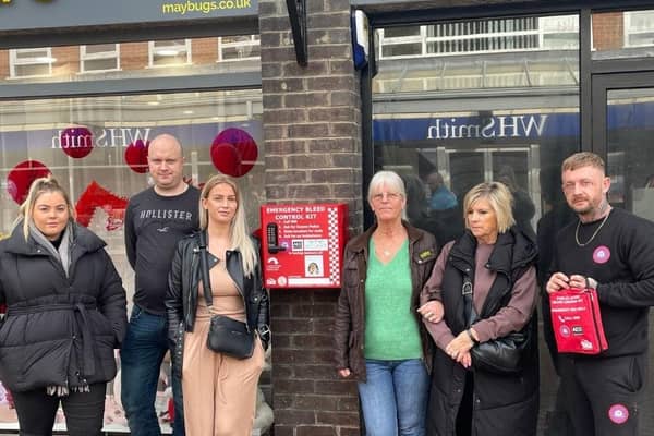 A bleed control cabinet has been installed in Hailsham’s Vicarage Field Shopping Precinct to increase community safety. Picture: Wealden District Council