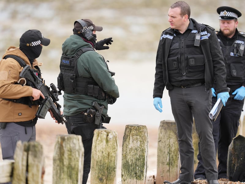 Sussex Police said officers were called to Goring-by-Sea this morning (Monday, October 23) ‘following reports of suspected drugs washing up on the beach’.