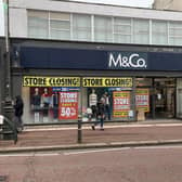 M&Co in Bexhill pictured during its closing down sale