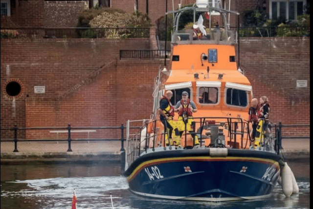 RNLI urge people to stay safe amid storm. Photo: Eastbourne RNLI