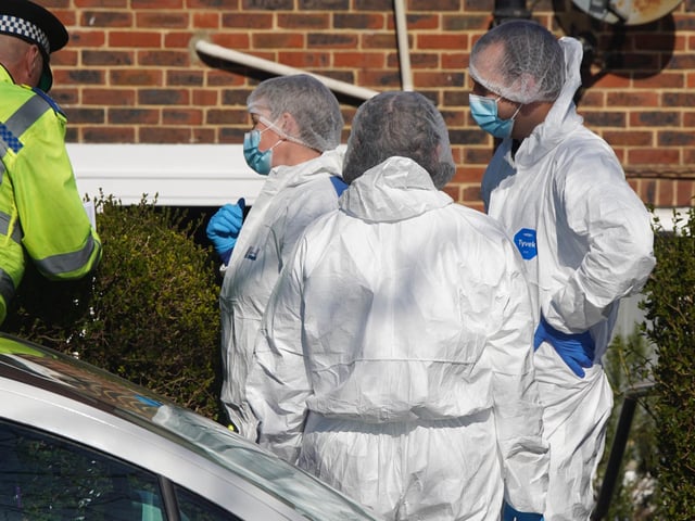 A police presence remains at a property in Sussex, after a man was found dead and a woman and child were seriously injured.