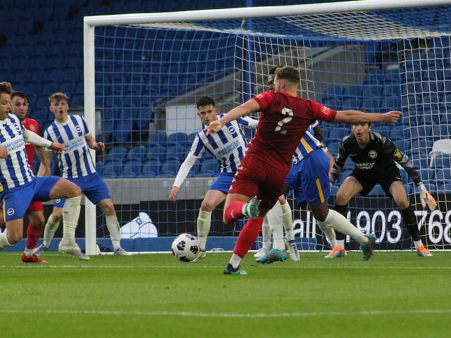 Brighton and Hove Albion v Worthing - Sussex Senior Challenge Cup final 2021/22 season. Picture by Cory Pickford