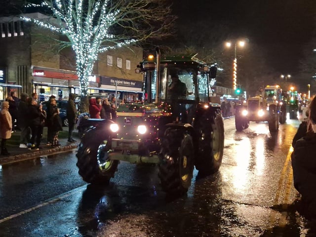 The Arundel Illuminated Tractor Run 2025 in Rustington, which it was visiting for the first time