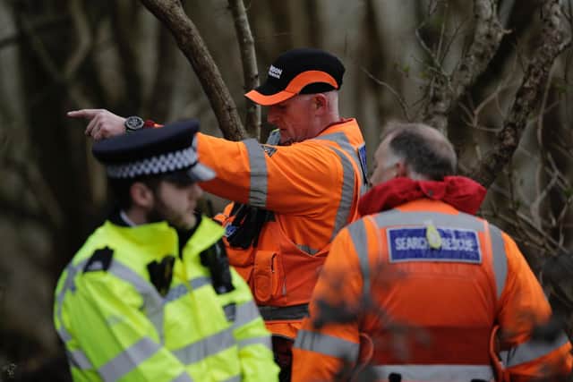 Hundreds of officers from Sussex Police and the Metropolitan Police have been searching tirelessly across an extensive area over two days. Photo: Eddie Mitchell