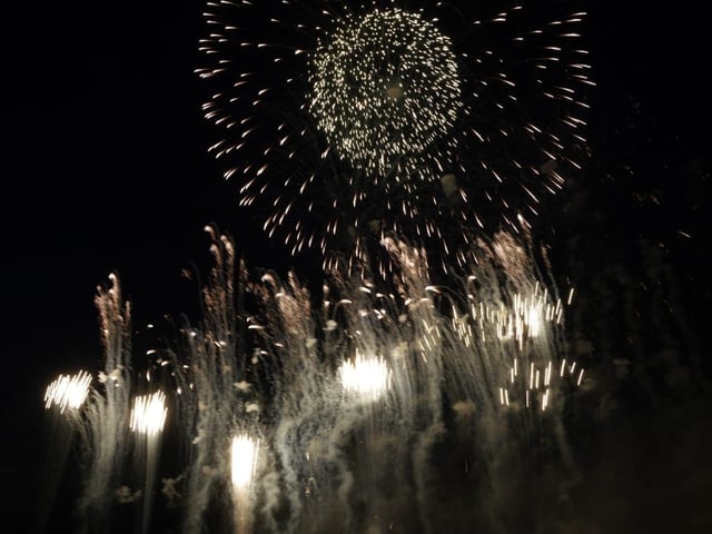 Fireworks at Goodwood Racecourse, August 2025