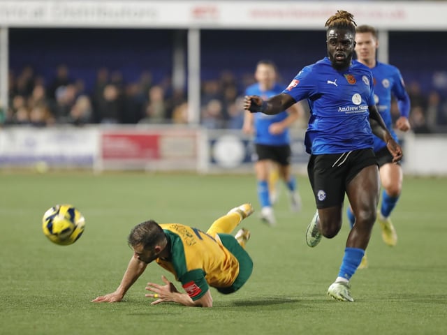 Action from Horsham's entertaining - but ultimately disappointing - 5-3 defeat at Billericay Town in the Isthmian Premier