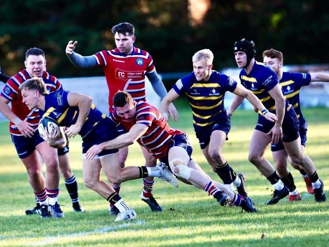 Action from Worthing Raiders v Tonbridge Juddians in National two east