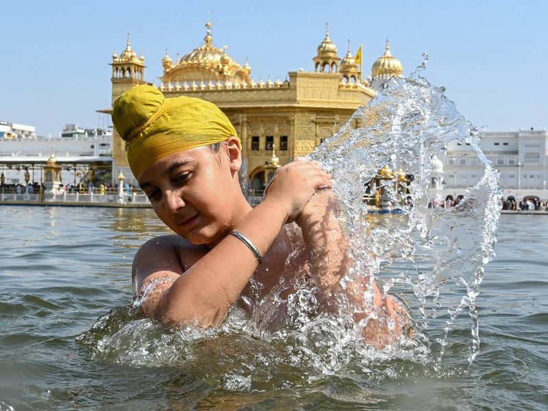 Air India flies to Amritsar (Photo by NARINDER NANU/AFP via Getty Images)