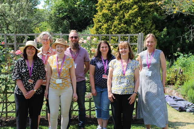 The VAAC team in Bishops Palace Gardens
