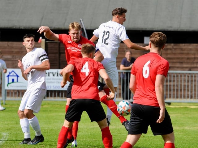 Action from Eastbourne United's 4-2 FA Vase win at Arundel FC