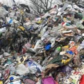 Battery-operated lights sparked a fire in a council recycling bin lorry