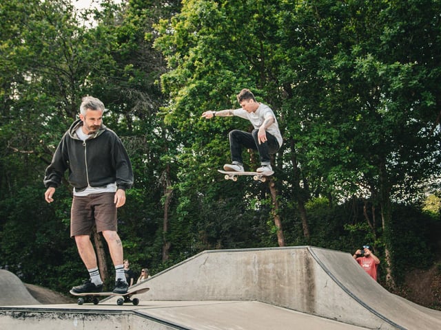 Skaters of all ages took part.