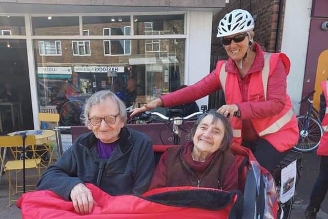 Oaks & Acorns members took a spin around Hassocks in trishaws this week