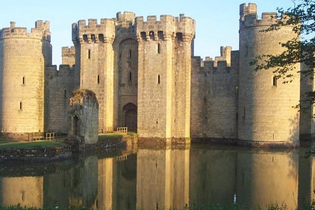 Bodiam Castle is one of the finest castles in England. You can explore the grounds and learn about medieval history
