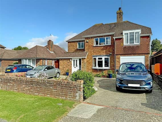 This five-bedroom detached house in a private road has come on the market with Glyn Jones priced at £650,000.