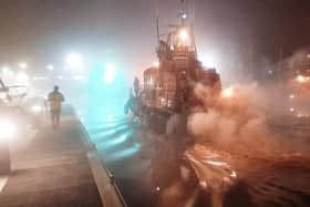 Lifeboats. including crews from Eastbourne’s RNLI, were called to help in the search of four migrant boats trying to cross the English Channel late at night. Picture: Eastbourne RNLI