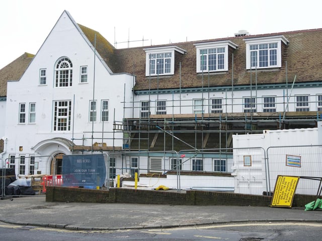 New power cables are being installed as part of the works.