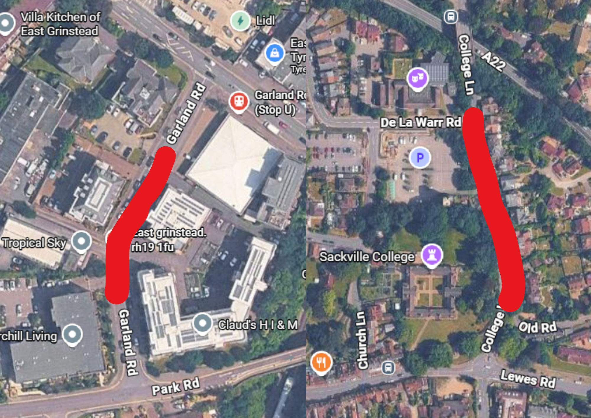Two East Grinstead roads to close temporarily for maintenance works