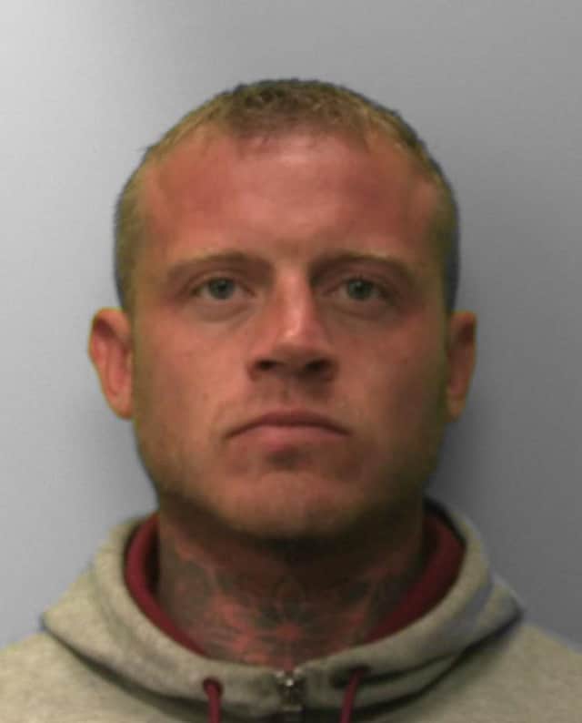 Dean Payne, of Battle Road in St Leonards, has been sentenced to 32 months in prison after pleading guilty to possession with the intent to supply of Class A and Class B drugs.