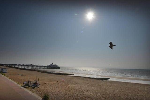 The Environment Agency issued a warning to residents to not swim on the beach in Eastbourne yesterday (July  25). Picture by National World