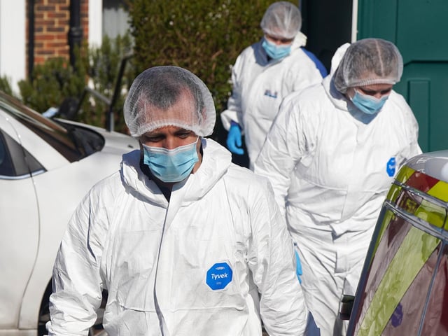 A police presence remains at a property in Sussex, after a man was found dead and a woman and child were seriously injured.