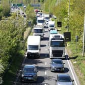 Traffic on the A27 between Brighton and Lewes on Friday, April 24. Photo: Eddie Mitchell