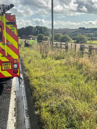 In pictures: Fire service on the scene following road traffic accident near Newhaven