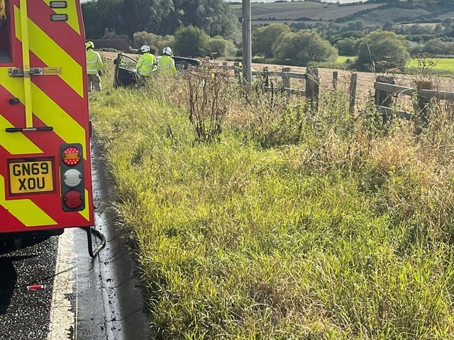In pictures: Fire service on the scene following road traffic accident near Newhaven