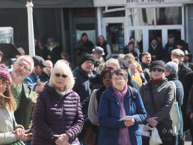 Procession of Witness 2024 on Good Friday in Hastings Old Town. Photo by Roberts Photographic.