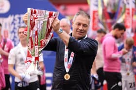 Scott Lindsey is a proud man after guiding Crawley Town to League One.