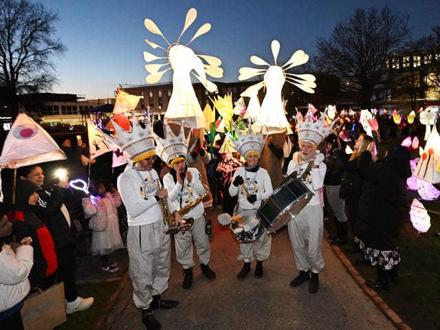 Bloco Olofi entertain crowds in the parade