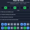 A complaint about American English in Wordle has inspired Crawley graduate Ben Shackell to make Four to Find - a different kind of daily puzzle, based on the places, landscapes and history of the UK. Pictures courtesy of Ben Shackell
