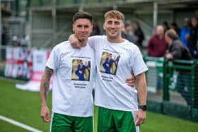 City's players wore t-shirts before the game featuring a picture of Grame Gee | Picture: Neil Holmes