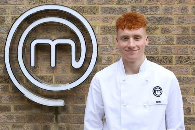 Tom Hamblet, a chef at the five-star South Lodge Hotel at Lower Beeding, is among contestants on TV's MasterChef: The Professionals. Photo: BBC/Shine TV