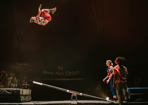 The Revel Pucks Circus' teeterboard trio soar to success this Easter