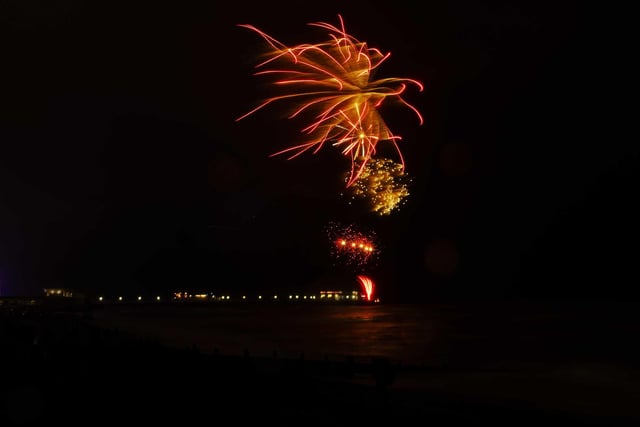 Worthing Lions put on a spectacular free fireworks display for November 5, 2022, and huge crowds turned out to watch, despite torrential rain and high tides