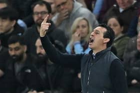 Aston Villa's Spanish head coach Unai Emery will look to bounce back at Brighton