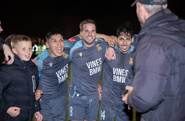 Jamie Crellin’s Three Bridges came from a goal down to beat Sittingbourne in their semi-final in Kent – to earn a place in Friday night’s final where they face Chichester City.
