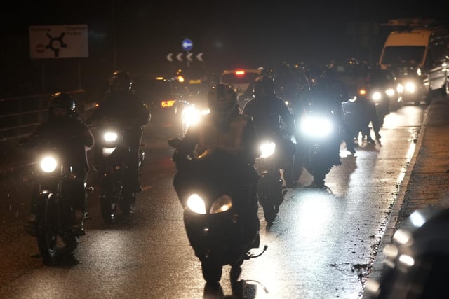 A convoy of motorbikes set off on a route along the A27 on Saturday, November 18, in memory of Rustington teenager  India Buchanan who lost her life last year