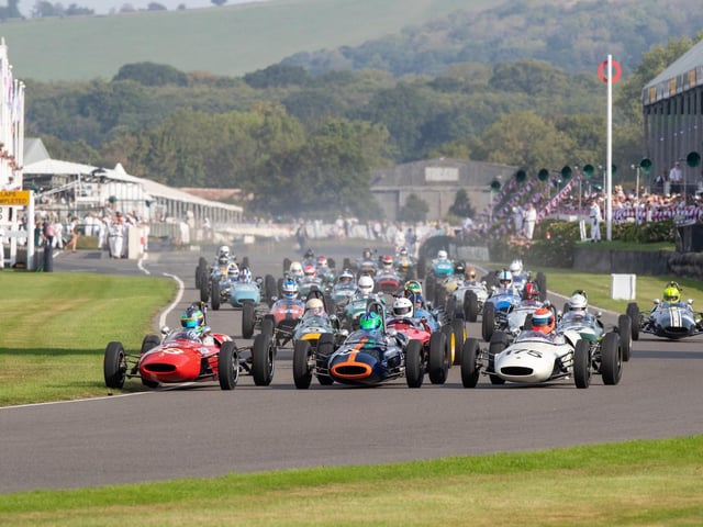 Glamour and high-octane racing at this year's Goodwood Revival.