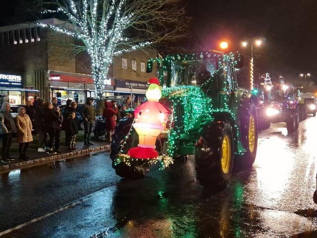 The Arundel Illuminated Tractor Run 2025 in Rustington, which it was visiting for the first time