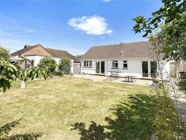 This detached bungalow is in a delightful, quiet cul-de-sac on the outskirts of Rustington. It is on the market with Graham Butt at £485,000.