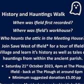 SWOI History &amp; Hauntings walk leaflet