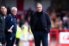 Crawley Town boss Scott Lindsey was disappointed not to come away from Salford City with more than a point. Picture: Eva Gilbert