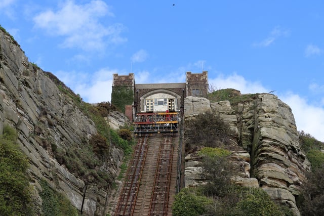 Work being carried out on the East Hill Lift track