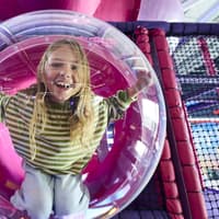 Inside Crawley's newest attraction featuring 40 trampolines and interactive games