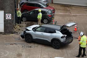 The scene in Bourne Street.