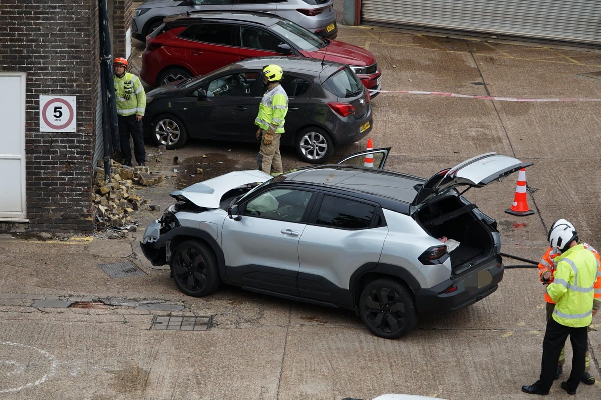 Emergency services attend collision in Eastbourne